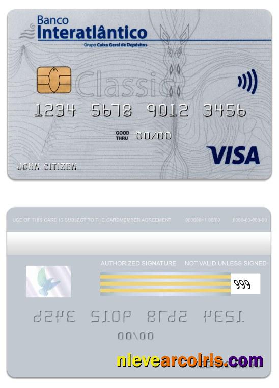Cabo Verde Banco Interatiantico bank visa classic card